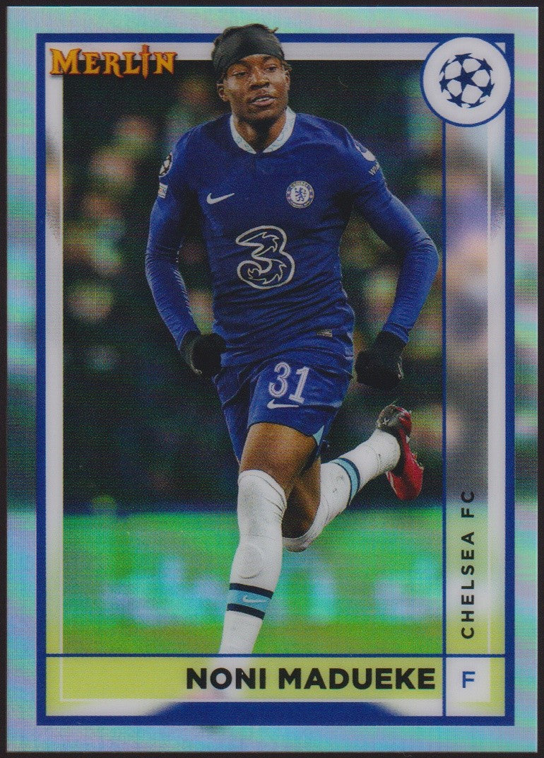 Topps Merlin Collections Noni Madueke Chelsea FC UEFA Champions League Parallel – Bild 1