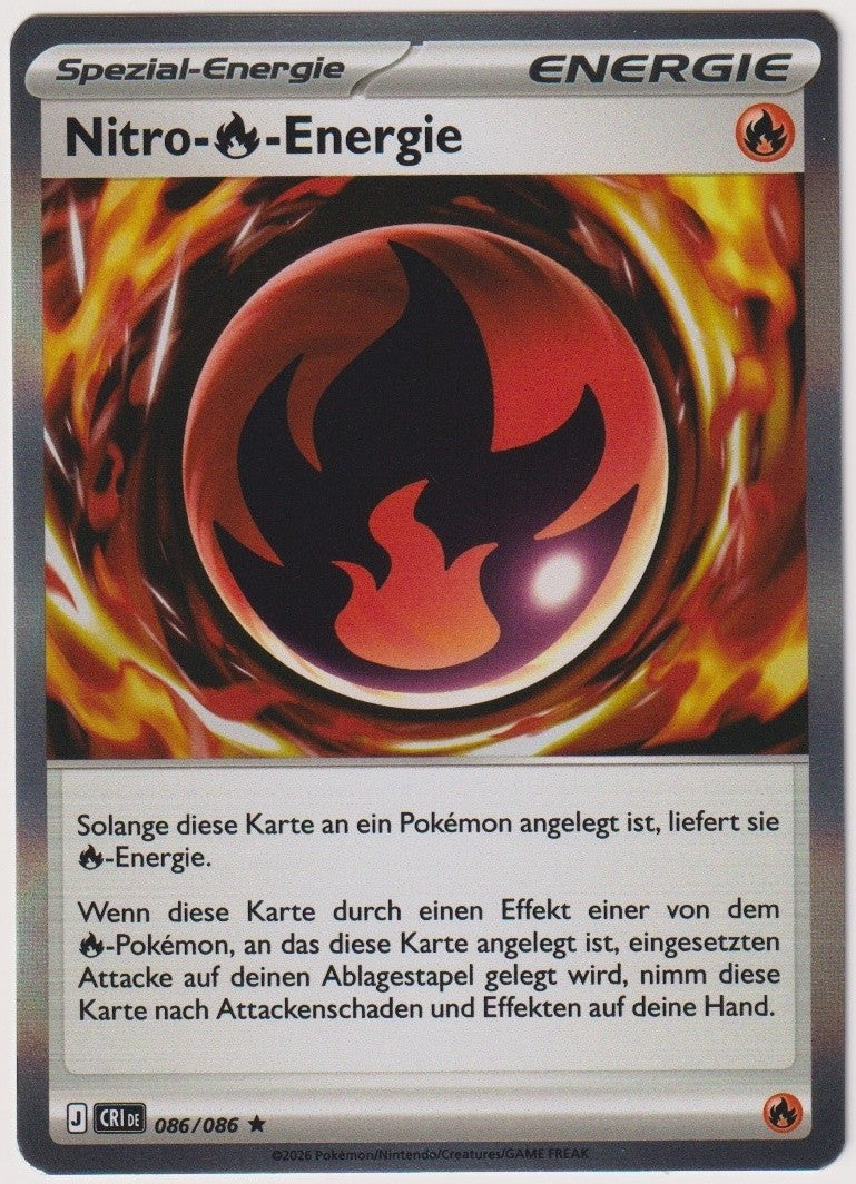 Pokemon TCG Nitro-Energy #086/086 Rare (R) Holo Deutsch 2026 – Bild 1