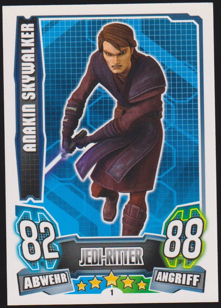 Topps Star Wars 2013 Anakin Skywalker Republik Jedi-Ritter TCG Rare #82 – Bild 1