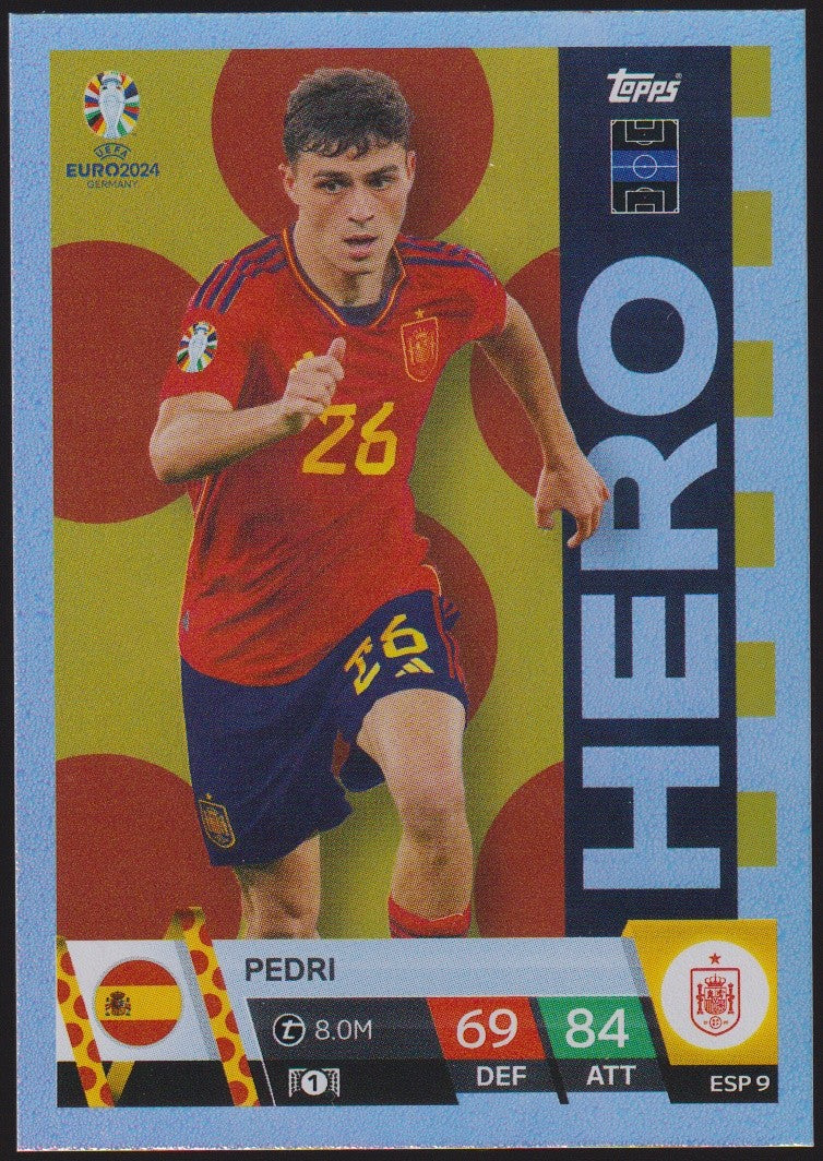 Topps Match Attax 2023-24 Pedri Spanien Parallel Rare – Bild 1