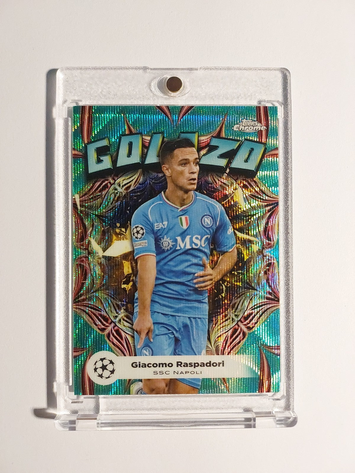 Topps Golazo 2023-24 Giacomo Raspadori SSC Napoli Parallel 104/199 Refractor Hit – Bild 1