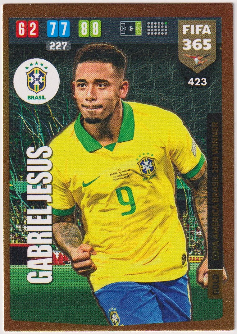 FIFA 365 Gabriel Jesus Brasilien Adrenalyn XL Parallel Rare 627K-W1U2 – Bild 1