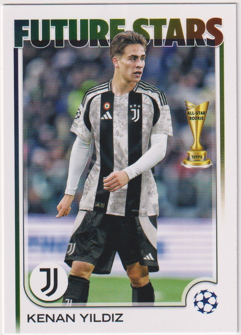 Topps Future Stars 2025-26 Kenan Yildiz Rookie Juventus UEFA Champions League – Bild 1