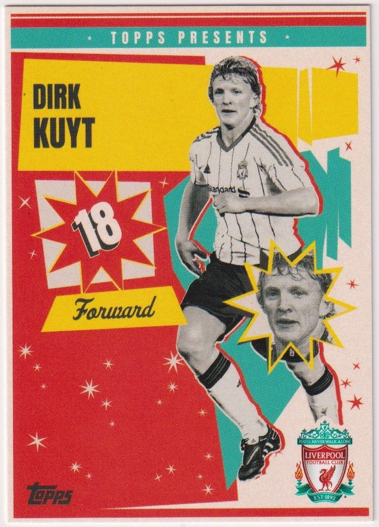 Topps Club 2023-24 Dirk Kuyt Liverpool FC You'll Never Walk Alone Parallel – Bild 1