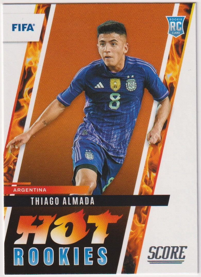 Panini Hot Rookies 2022-23 Thiago Almada Rookie Argentinien Score FIFA Soccer – Bild 1