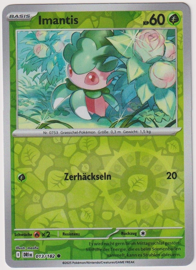 Pokemon TCG Fomantis #13/182 Common (C) Reverse Holo Deutsch 2025 – Bild 1