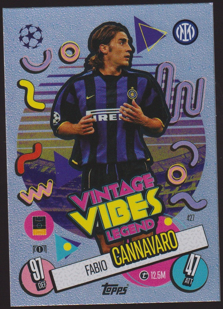 Topps Fabio Cannavaro FC Internazionale Milano Match Attax Trading Card Game – Bild 1