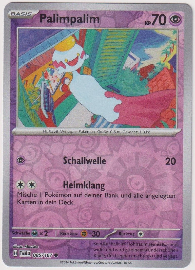Pokemon TCG Chimecho #85/167 Common (C) Reverse Holo Deutsch 2024 – Bild 1