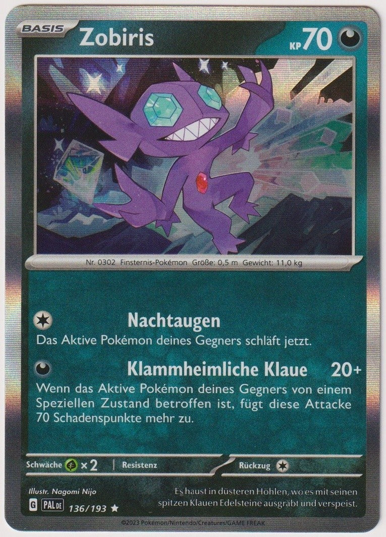 Pokemon TCG Sableye #136/193 Rare (R) Holo Deutsch 2023 – Bild 1