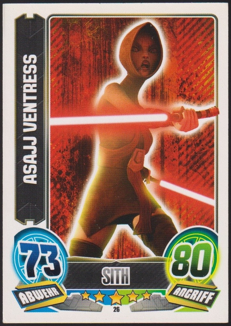 Topps Star Wars 2004 Asajj Ventress Sith Separatisten TCG Rare #26 – Bild 1