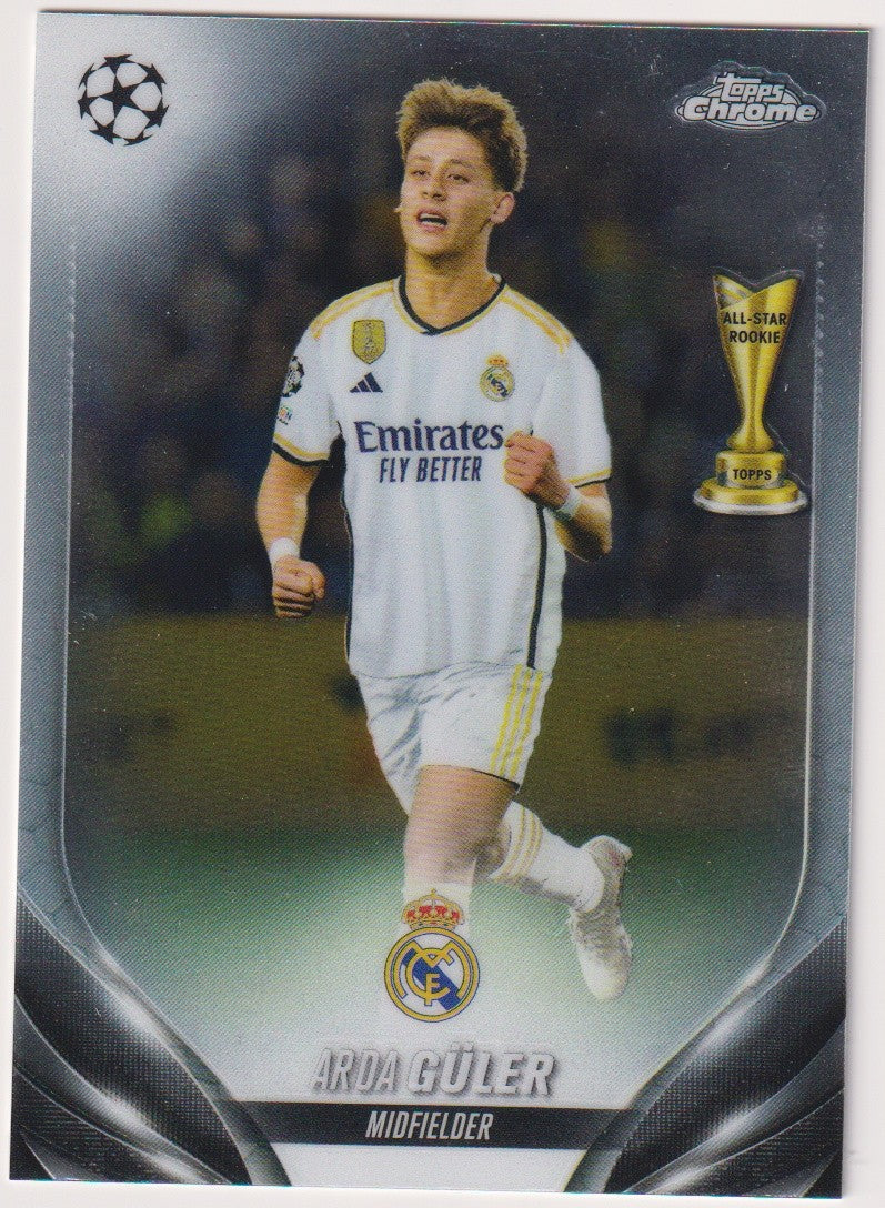 Topps Chrome 2023-24 Arda Güler Rookie Real Madrid C.F. Parallel Rare – Bild 1