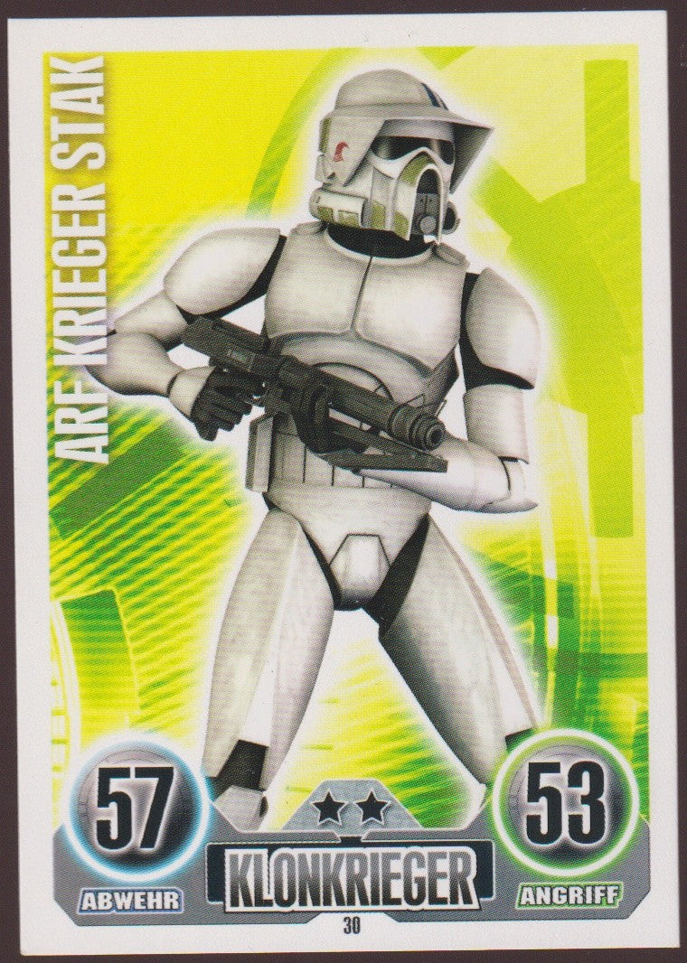 Topps Star Wars 2010 ARF KRIEGER STAK Republik TCG Rare Nr. 30 – Bild 1