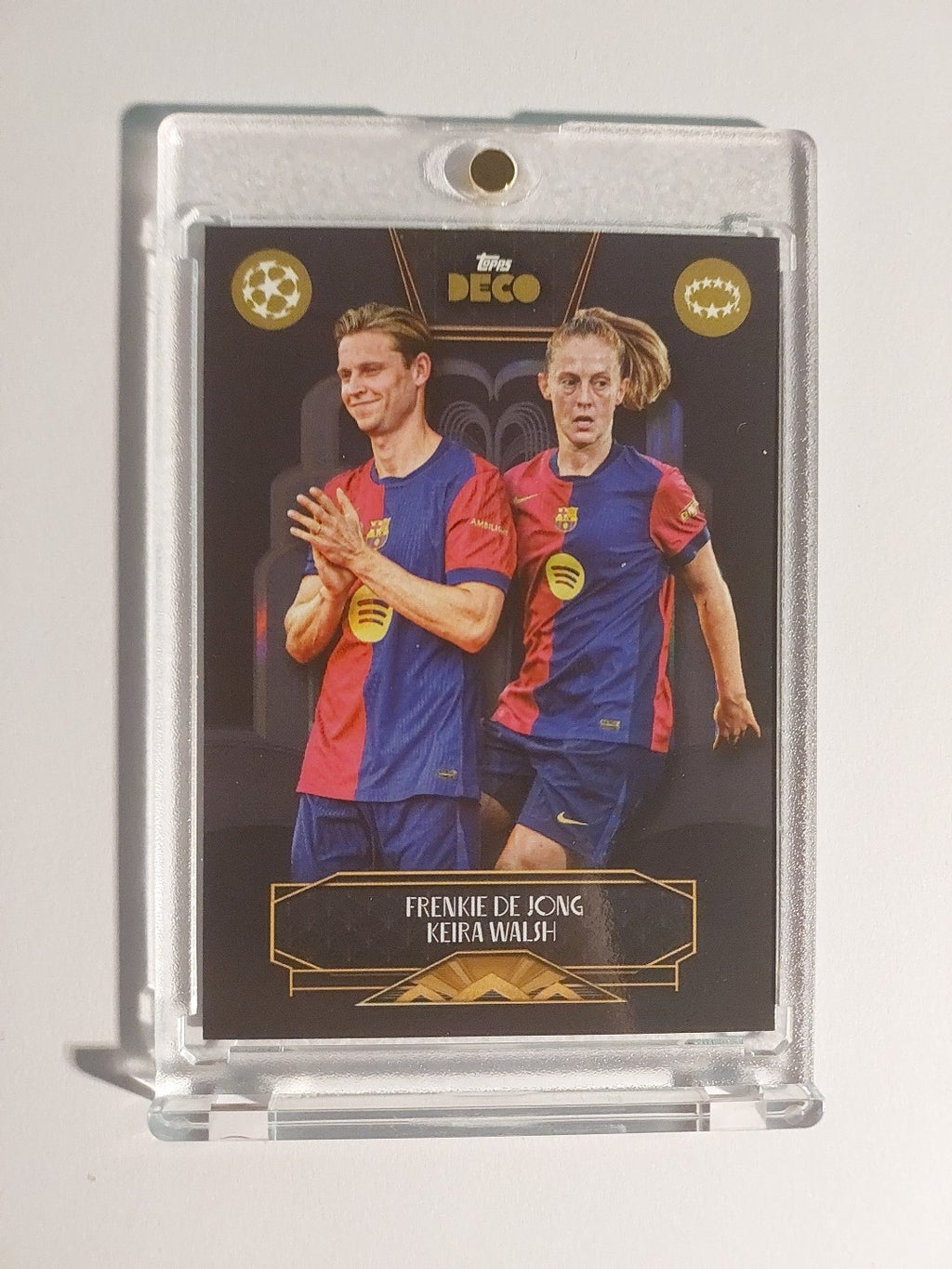Topps Deco 2023-24 Frenkie De Jong & Keira Walsh Duo FC Barcelona Parallel – Bild 1