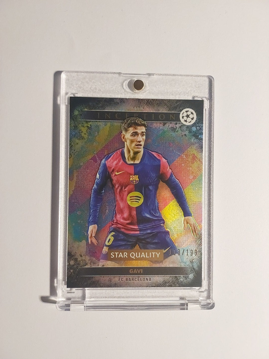 Topps Inception 2024-25 Gavi Barcelona Spanien Parallel 113/199 Ultra Rare Hit – Bild 1
