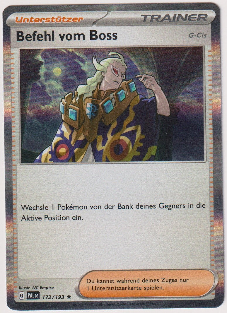 Pokemon TCG Boss Command #172/193 Rare (R) Holo Deutsch 2023 – Bild 1