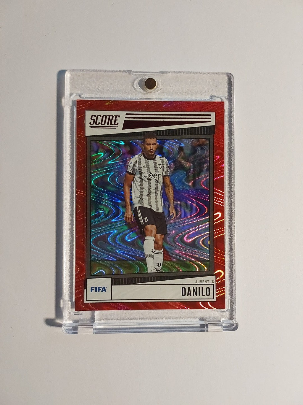 Panini Score 2022-23 Danilo Juventus Turin Parallel 53/65 Refractor Ultra Rare – Bild 1