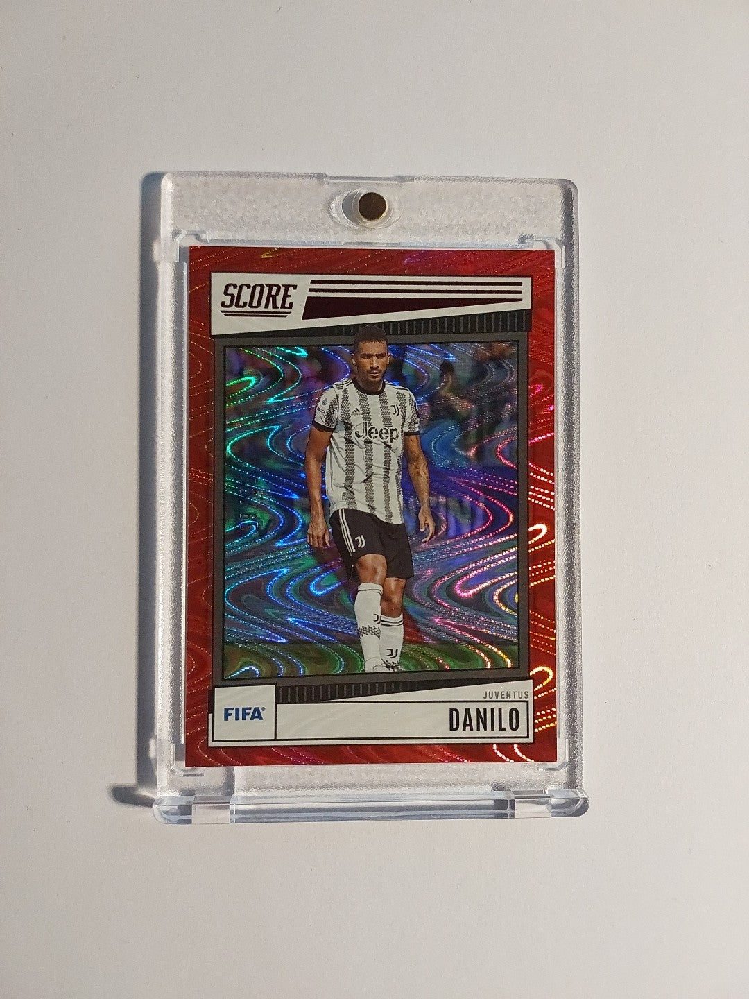 Panini Score 2022-23 Danilo Juventus Turin Parallel 53/65 Refractor Ultra Rare – Bild 1