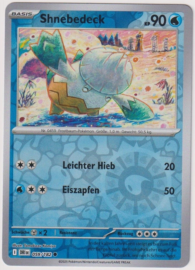 Pokemon TCG Snover #59/182 Common (C) Reverse Holo Deutsch 2025 – Bild 1
