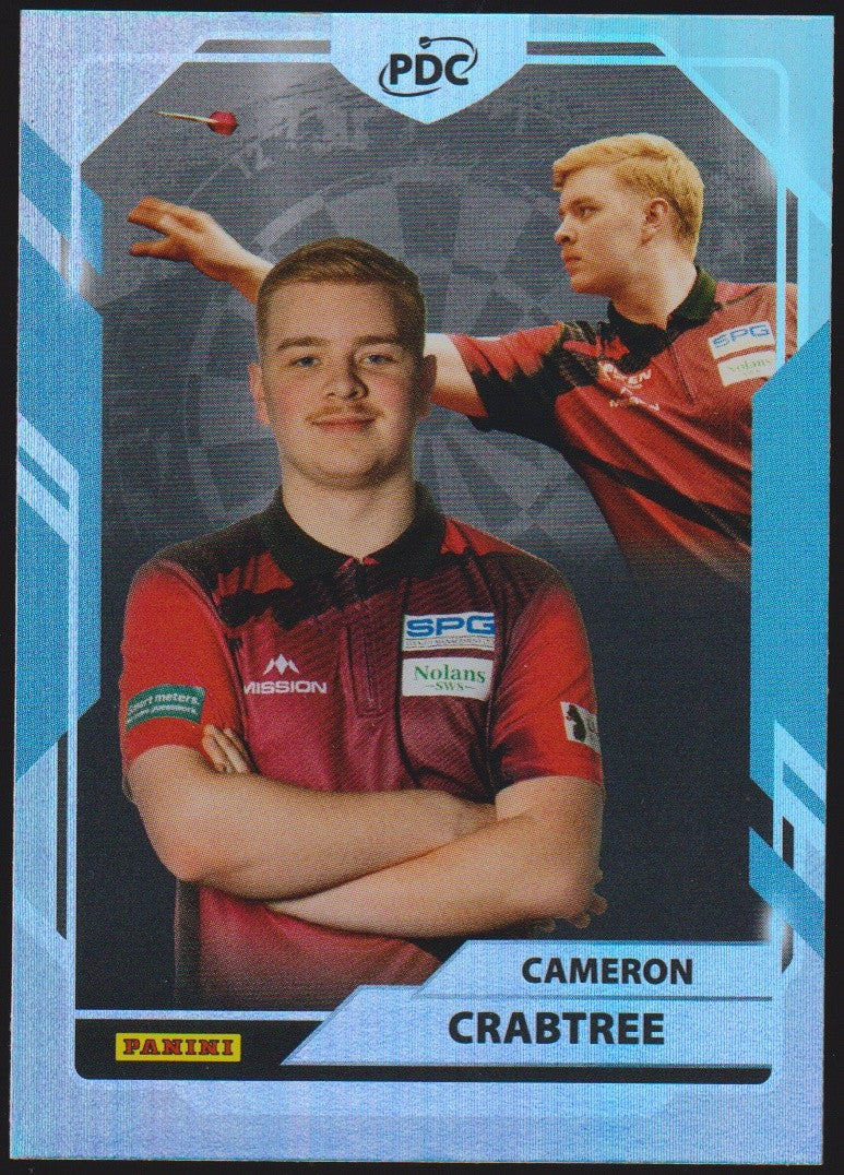 Panini PDC World Championship 2026 Cameron Crabtree "Shazam" Refractor Parallel – Bild 1
