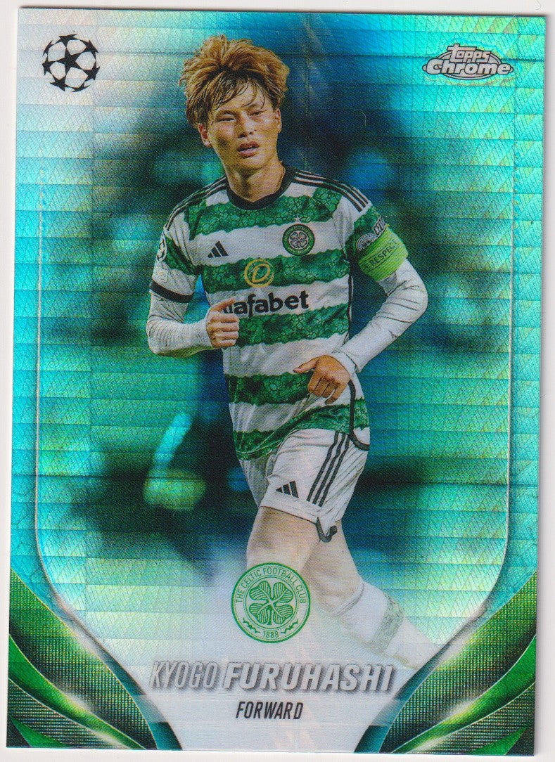Topps Chrome 2023-24 Kyogo Furuhashi Celtic FC Parallel Rare – Bild 1