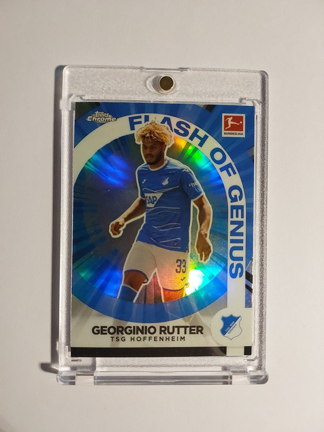 Topps Bundesliga 2022-23 Georginio Rutter Hoffenheim Parallel Refractor Insert – Bild 1