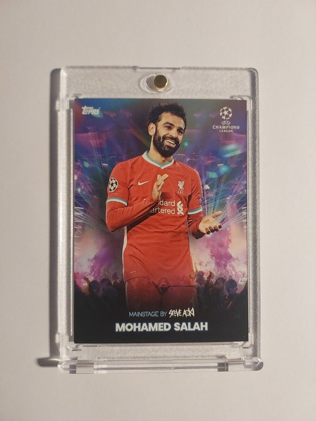 Topps Steve Aoki 2020-21 Mohamed Salah Liverpool Legend Parallel Ultra Rare Hit – Bild 1
