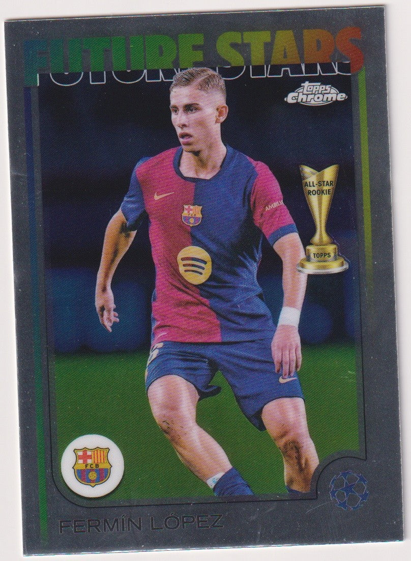 Topps Chrome 2025-26 Fermín López Rookie FC Barcelona Parallel Rare – Bild 1