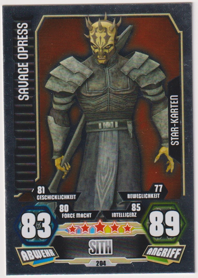 Topps Star Wars 2012 Savage Opress Sith Separatisten TCG Rare #204 – Bild 1