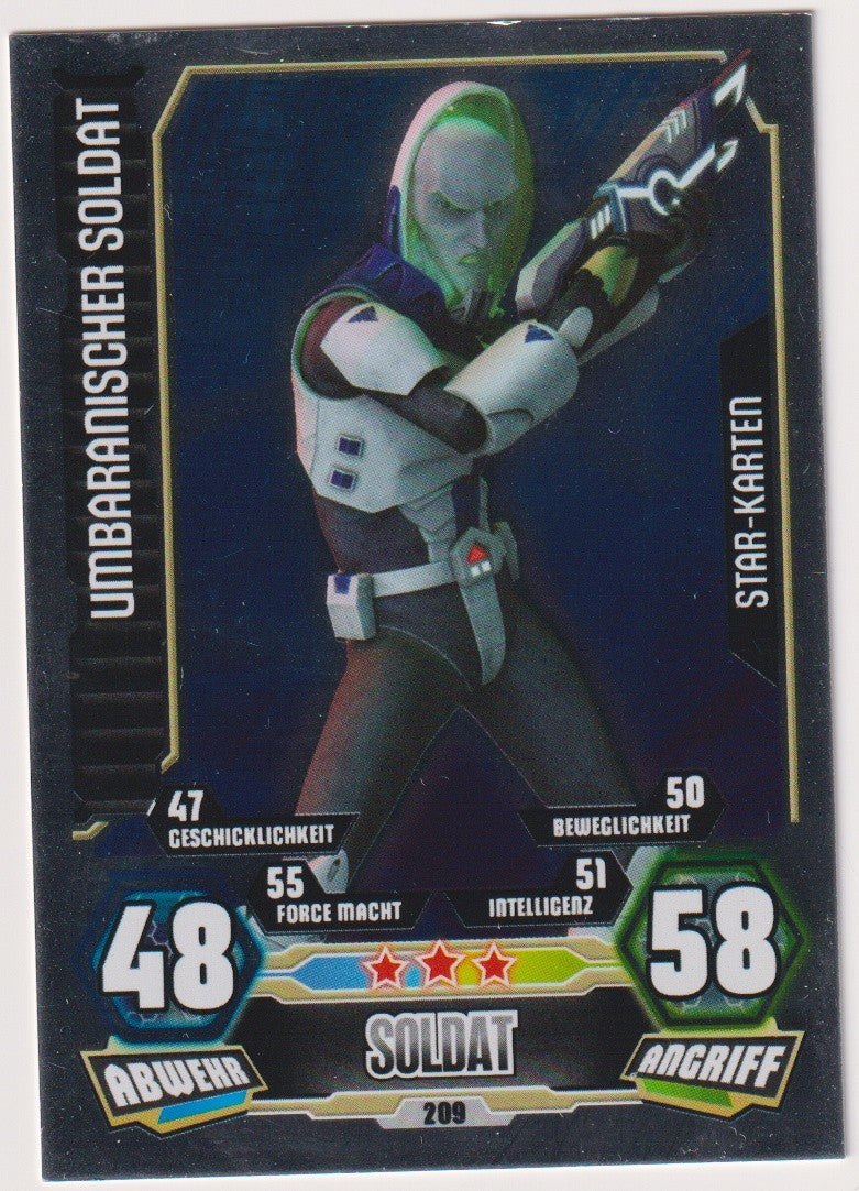Topps Star Wars 2012 Umbaranischer Soldat TCG Rare #209 – Bild 1