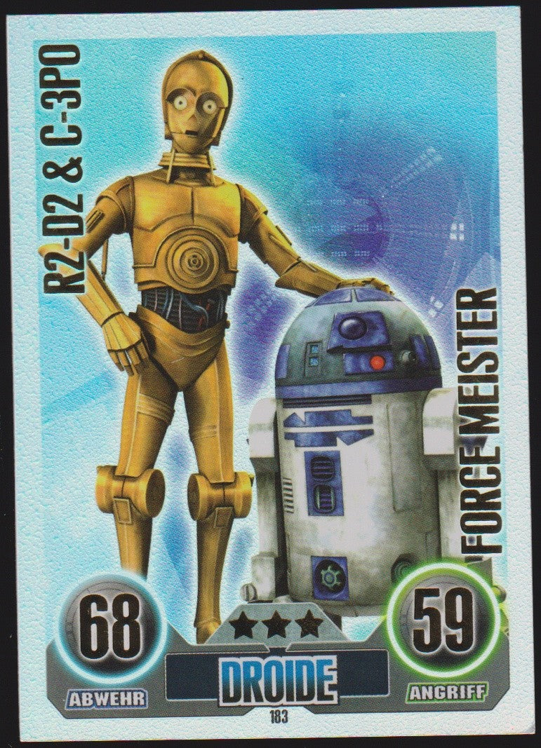 Topps Star Wars 2010 C-3PO & R2-D2 Republik Droide TCG Rare – Bild 1