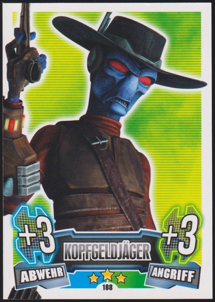 Topps Star Wars 2013 Cad Bane Kopfgeldjäger Söldner (Full Art) TCG Rare #188 – Bild 1