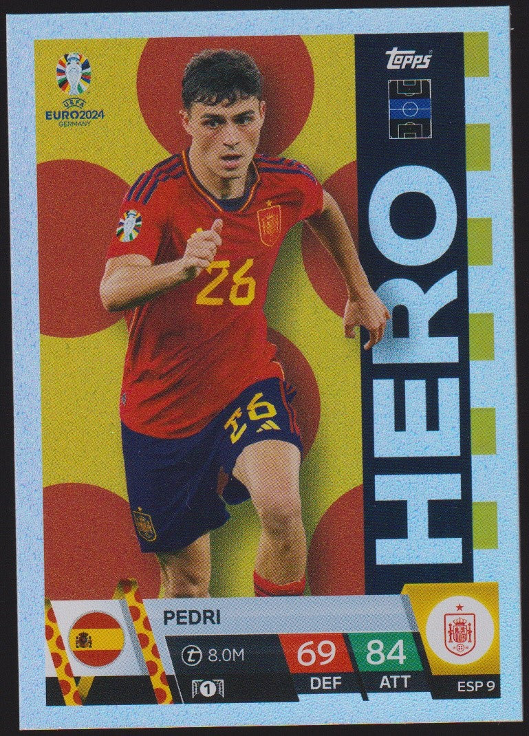 Topps Match Attax 2023-24 Pedri Spanien Parallel Rare – Bild 1
