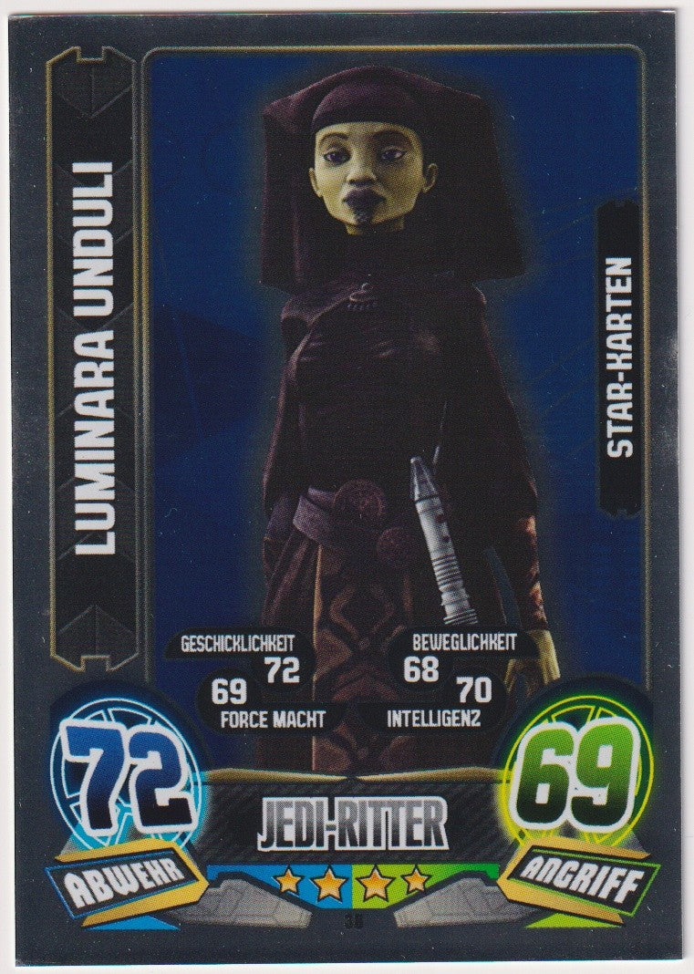 Topps Star Wars 2015 Luminara Unduli Star-Karten Jedi-Ritter TCG Rare – Bild 1