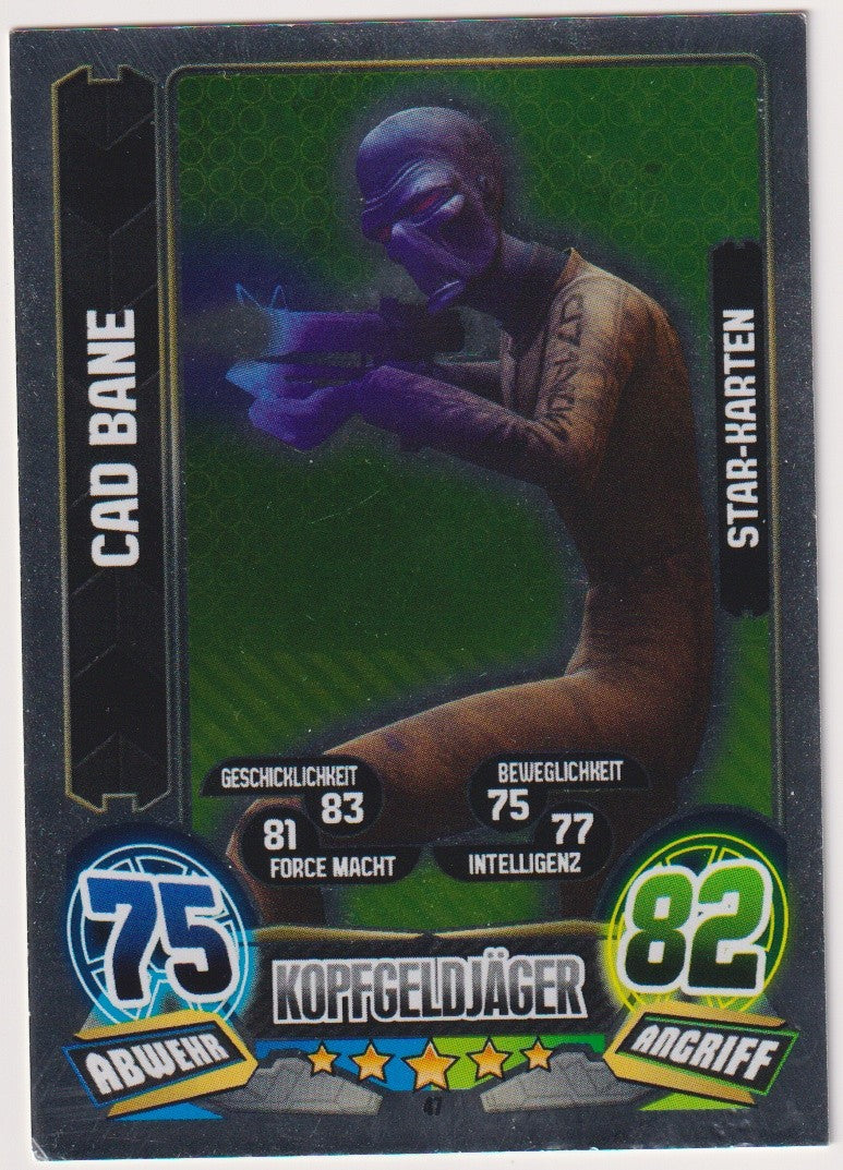 Topps Star Wars 2015 Cad Bane Unterwelt Kopfgeldjäger TCG Rare – Bild 1