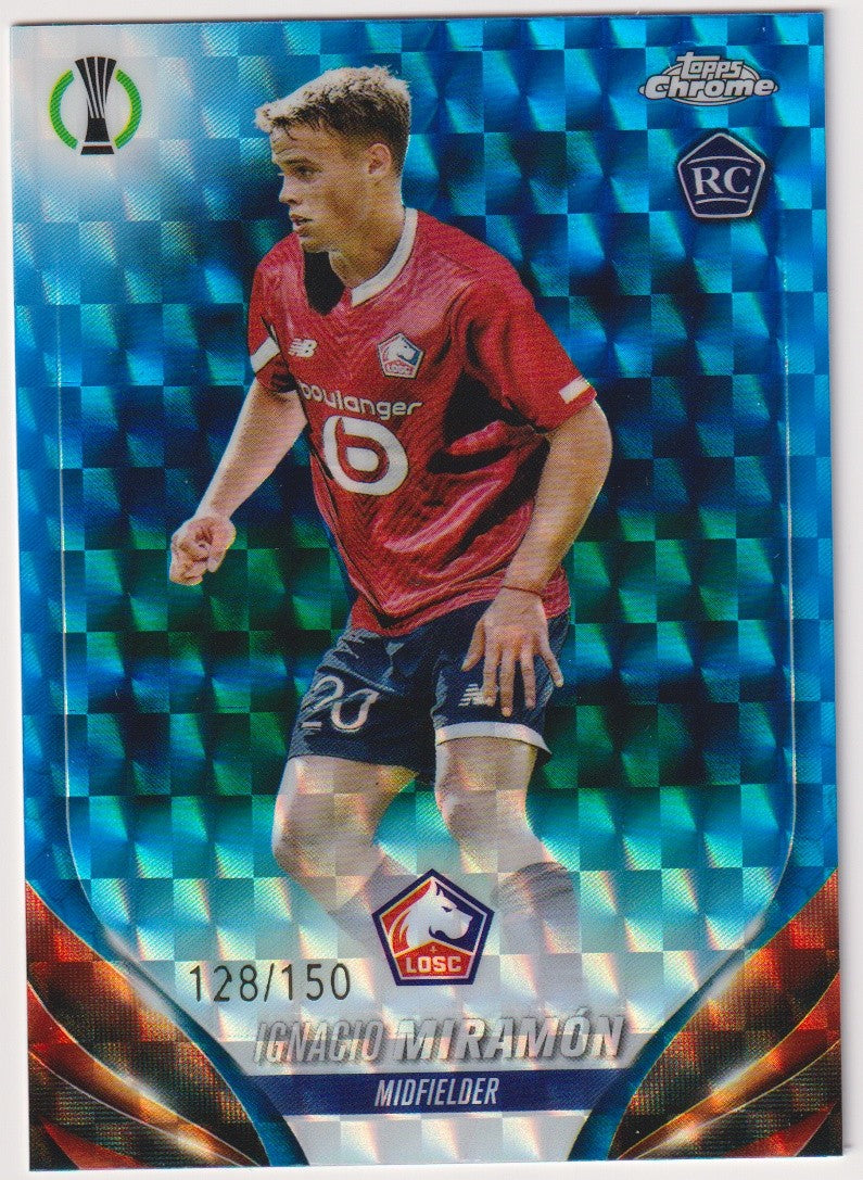 Topps Chrome 2023-24 Ignacio Miramón Rookie LOSC Lille Parallel 128/150 Rare – Bild 1
