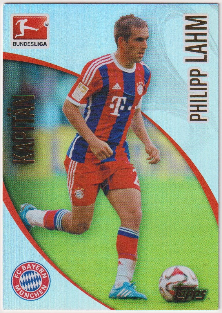 Topps Bundesliga 2013-14 Philipp Lahm FC Bayern München Parallel Refractor – Bild 1
