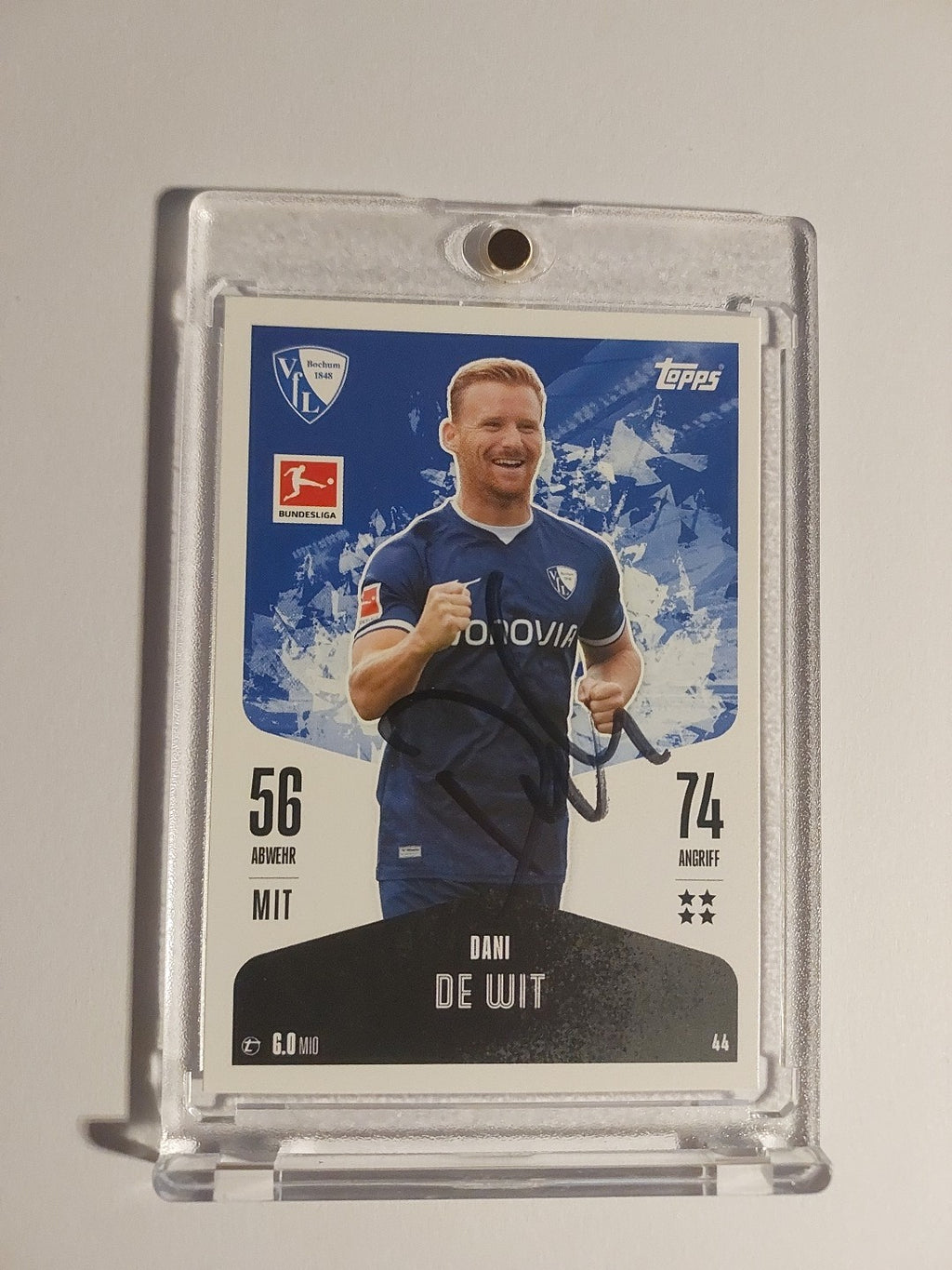 Topps 2024-25 Dani De Wit Vfl Bochum On Card Auto Parallel Ultra Rare – Bild 1
