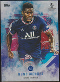 Topps 2021-22 Nuno Mendes Rookie Paris Saint-Germain UEFA Champions League – Bild 1