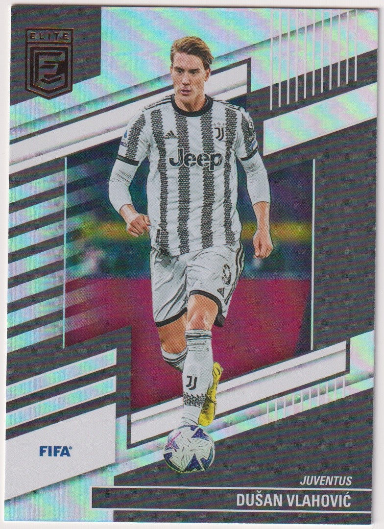 Panini Donruss Elite FIFA Soccer 2022-23 Dusan Vlahovic Juventus Parallel – Bild 1