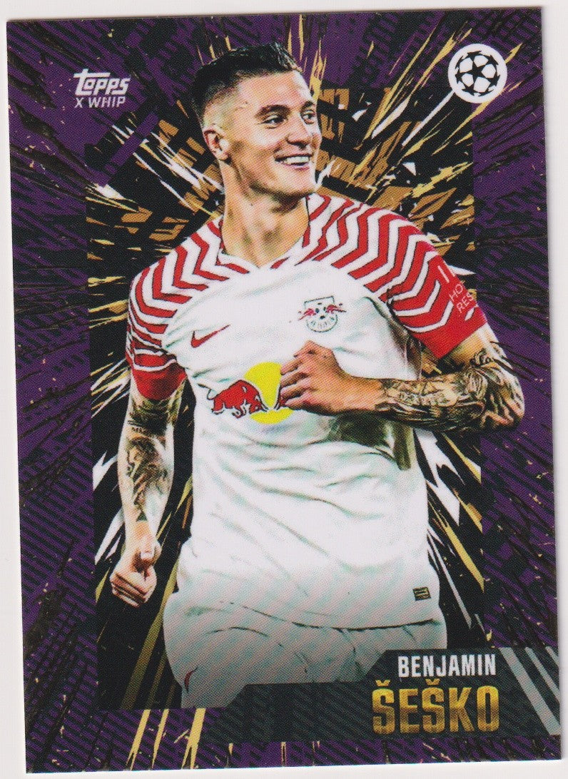 Topps Champions League Benjamin Šeško RB Leipzig x Whip Parallel Rare – Bild 1