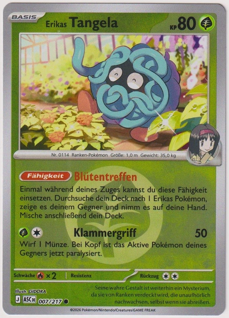 Pokemon TCG Tangela #7/217 Common (C) Reverse Holo Deutsch 2026 – Bild 1