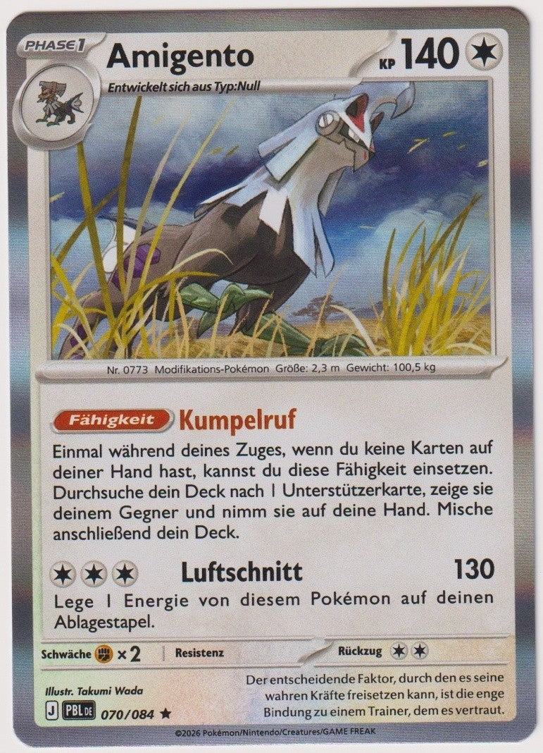 Pokemon TCG Silvally #70/084 Rare (R) Holo Deutsch 2026 – Bild 1