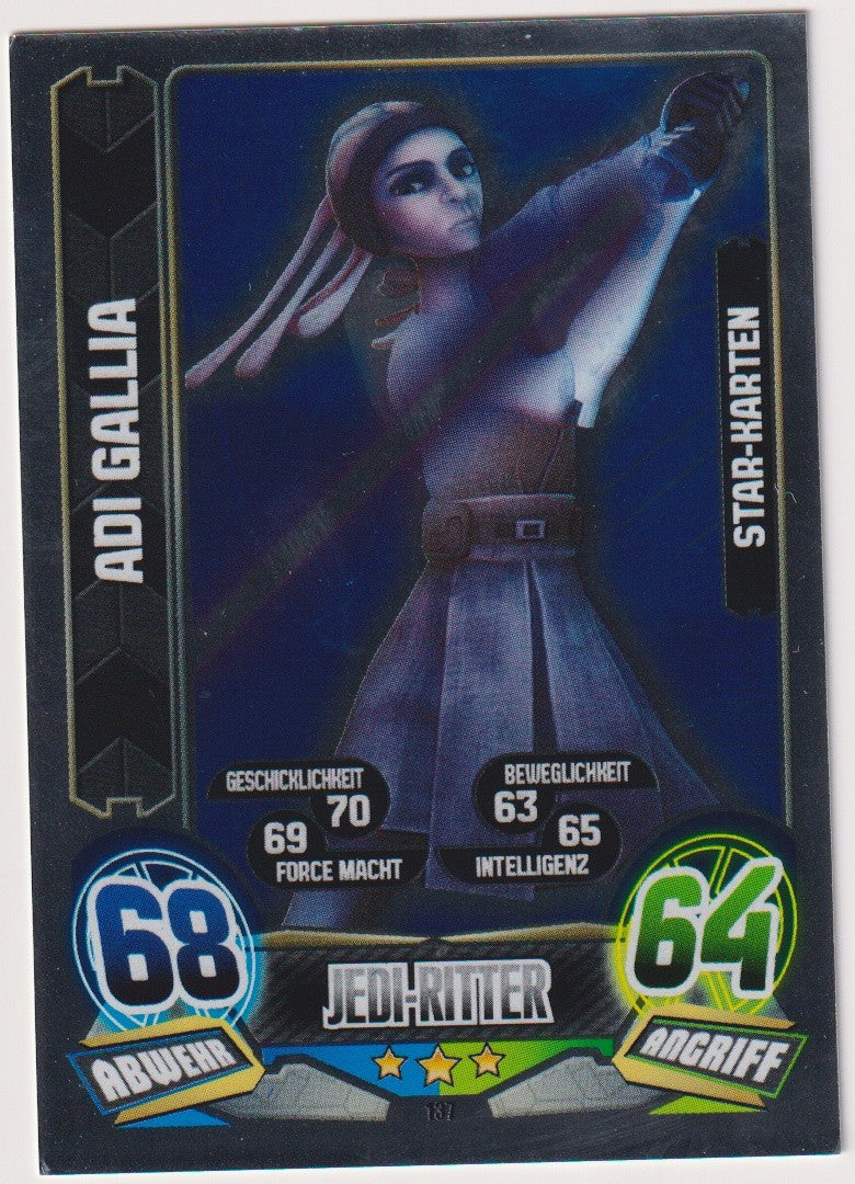 Topps Star Wars 2010 Adi Gallia Republik Jedi TCG Rare #187 – Bild 1