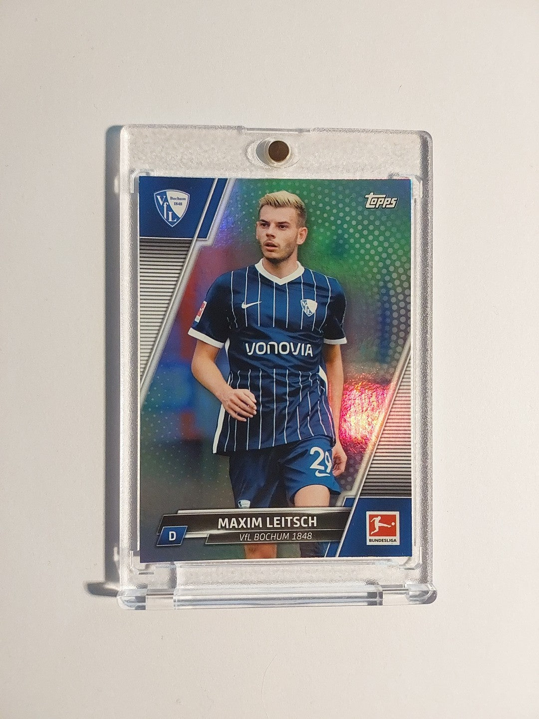 Topps Bundesliga 2021-22 Maxim Leitsch VfL Bochum Parallel 28/75 Refractor Rare – Bild 1