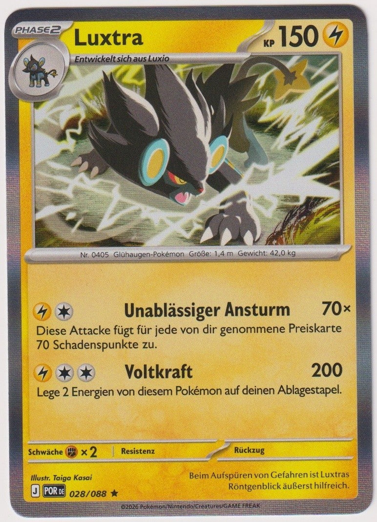 Pokemon TCG Luxray #28/088 Rare (R) Holo Deutsch 2026 – Bild 1