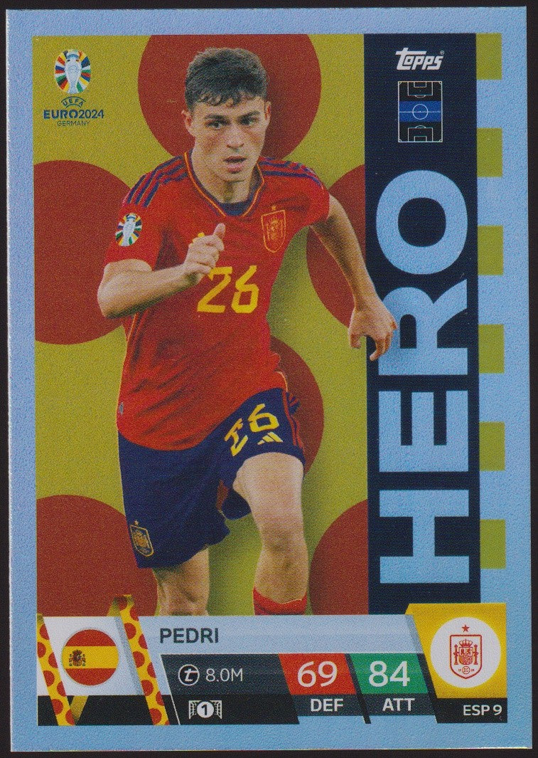 Topps Match Attax 2023-24 Pedri Spanien Parallel Rare – Bild 1