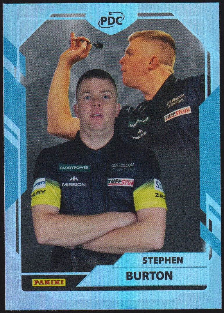 Panini PDC World Championship 2026 Stephen Burton "Bertie" Refractor Parallel – Bild 1