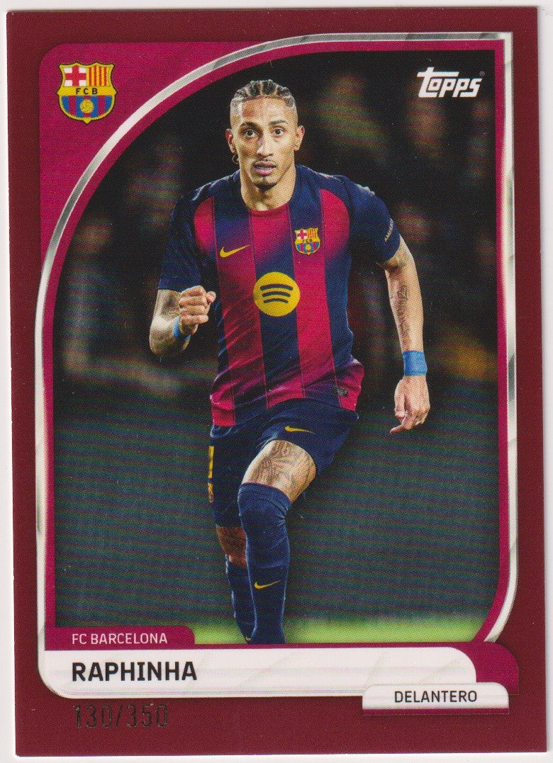 Topps 2024-25 Raphinha FC Barcelona Parallel 130/350 Rare – Bild 1