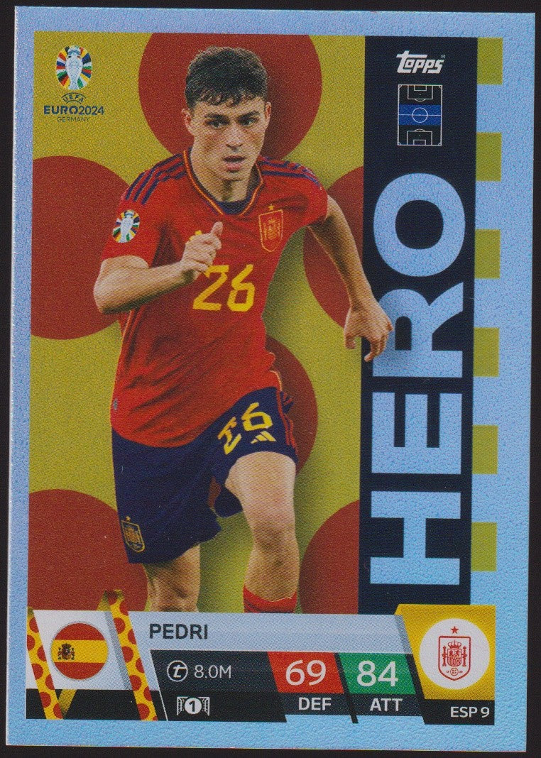Topps Match Attax 2023-24 Pedri Spanien Parallel Rare – Bild 1