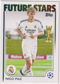 Topps Future Stars 2025-26 Nico Paz Rookie Real Madrid C.F. UEFA Champions – Bild 1